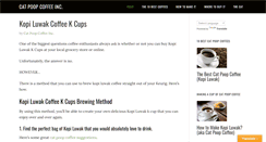 Desktop Screenshot of catpoopcoffeeinc.com