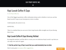 Tablet Screenshot of catpoopcoffeeinc.com